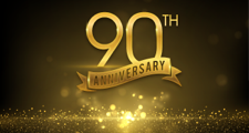 Image with text that reads 90th Anniversary