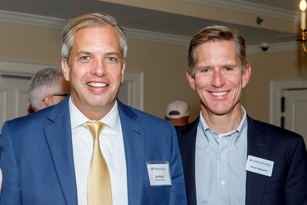 member standing next to FHLBank Boston Chief Financial Officer